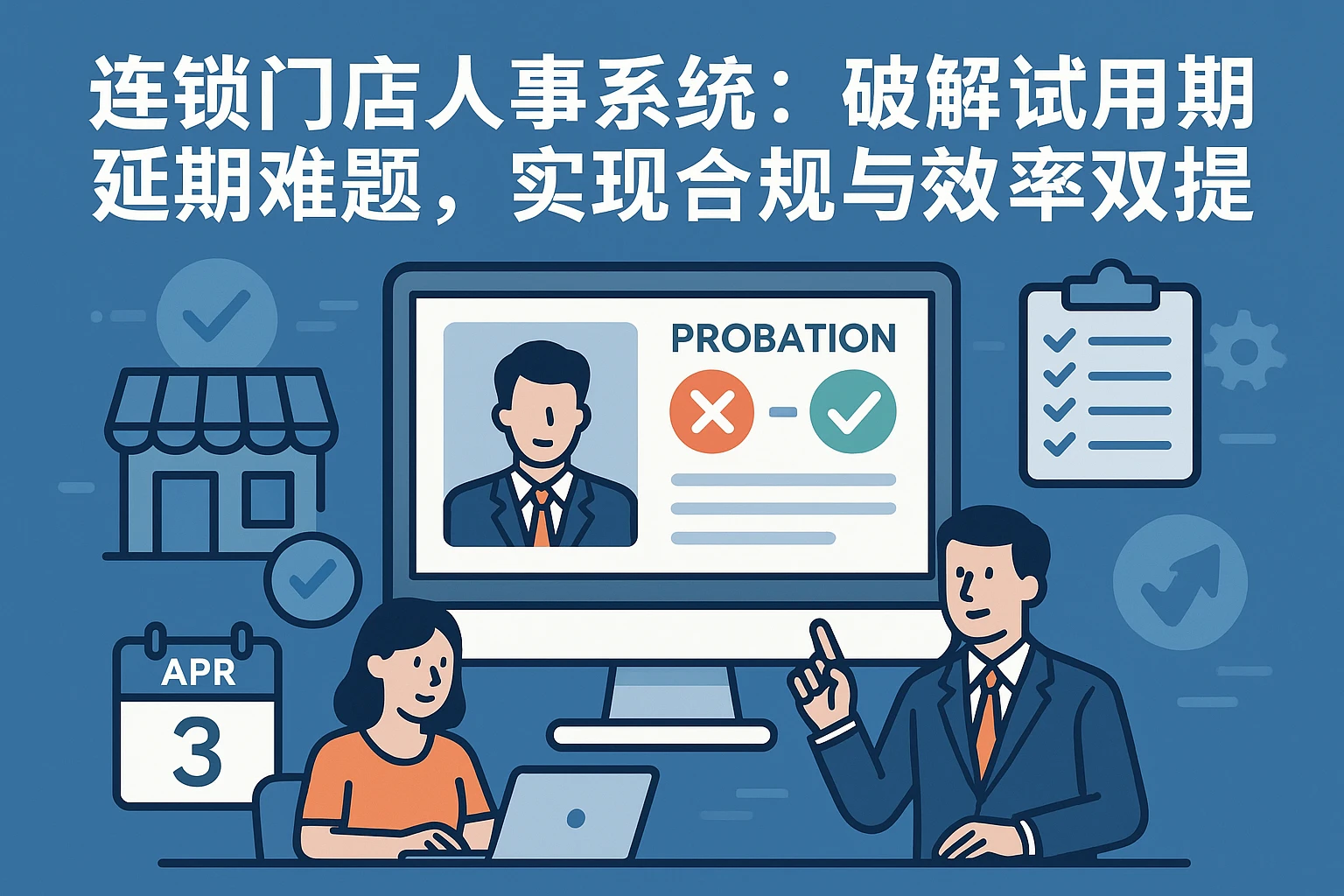 连锁门店人事系统：破解试用期延期难题，实现合规与效率双提升