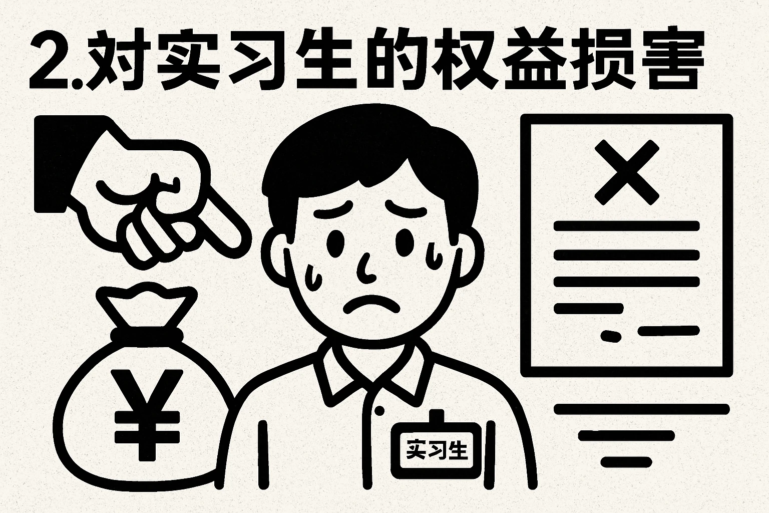 2. 对实习生的权益损害