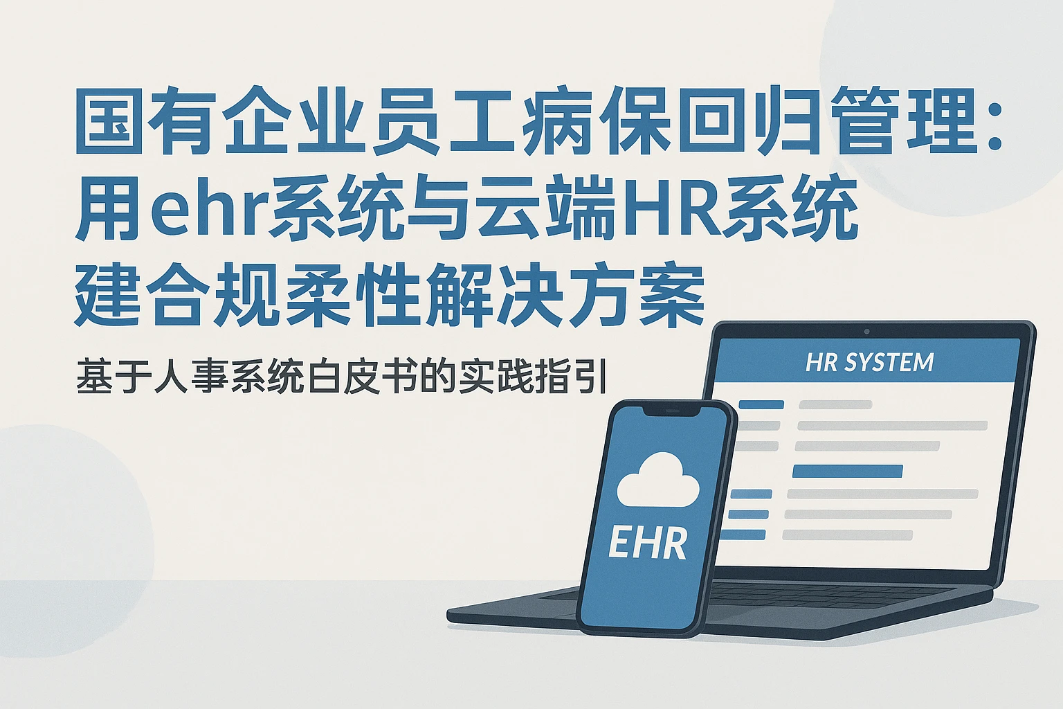 国有企业员工病假回归管理：用ehr系统与云端HR系统构建合规柔性解决方案——基于人事系统白皮书的实践指引