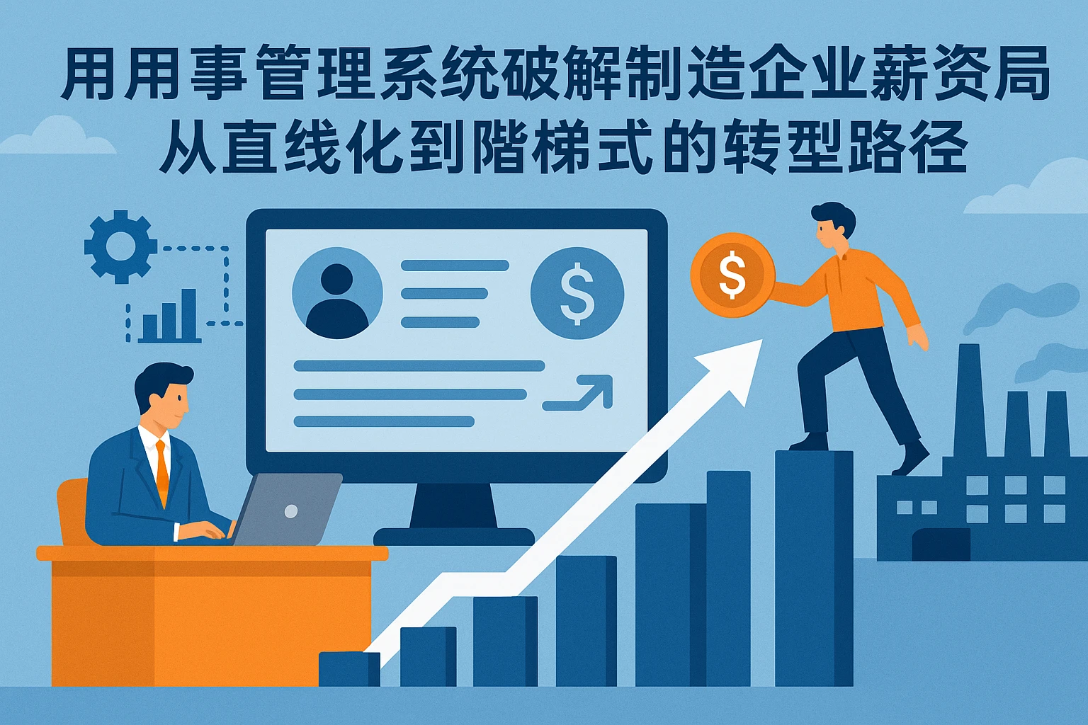 用人事管理系统破解制造企业薪资困局：从直线化到阶梯式的转型路径