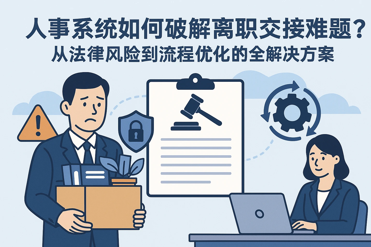 人事系统如何破解离职交接难题？从法律风险到流程优化的全解决方案