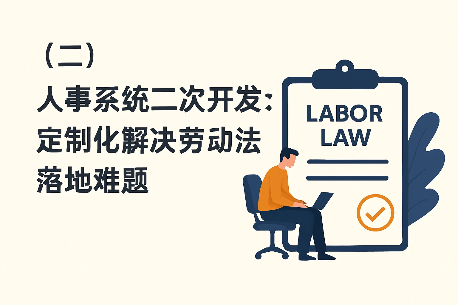 （二）人事系统二次开发：定制化解决劳动法落地难题