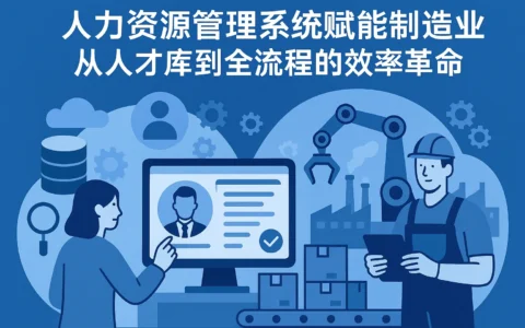 人力资源管理系统赋能制造业：从人才库到全流程的效率革命