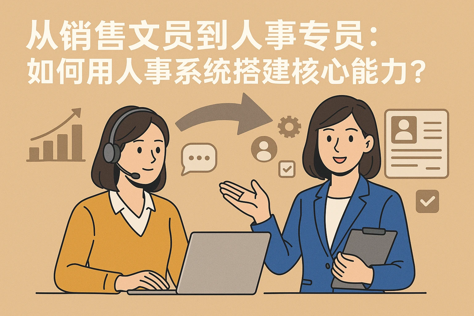 从销售文员到人事专员：如何用人事系统搭建核心能力？