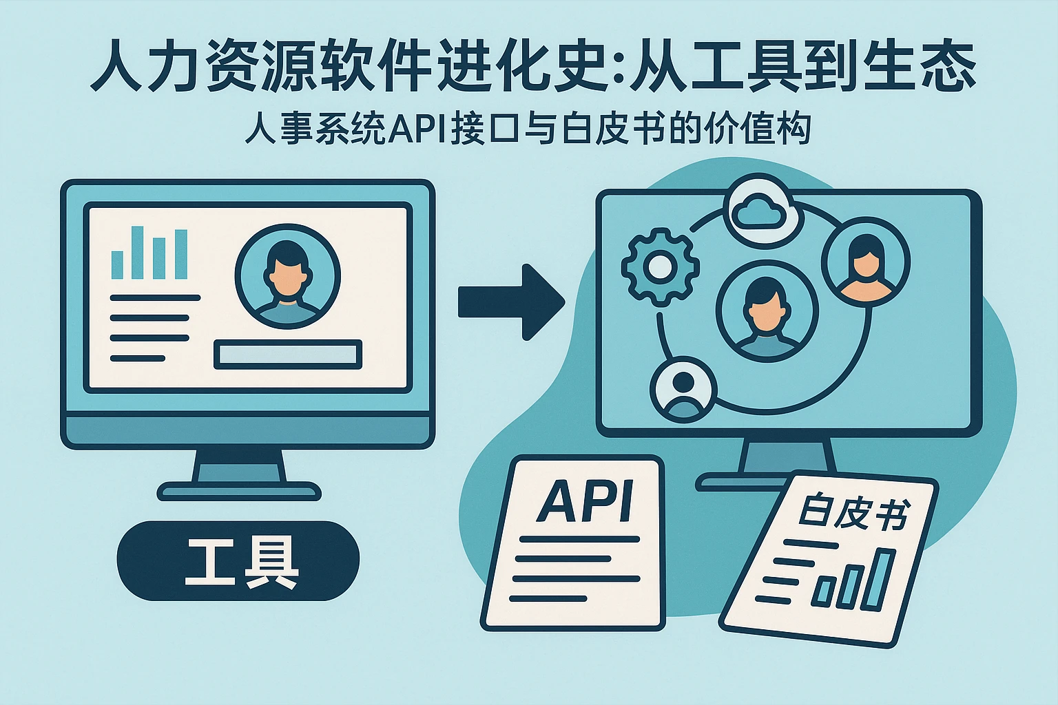 人力资源软件进化史：从工具到生态，人事系统API接口与白皮书的价值重构
