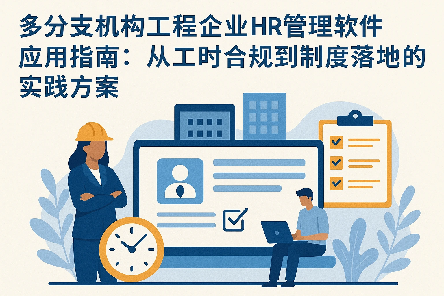 多分支机构工程企业HR管理软件应用指南：从工时合规到制度落地的实践方案