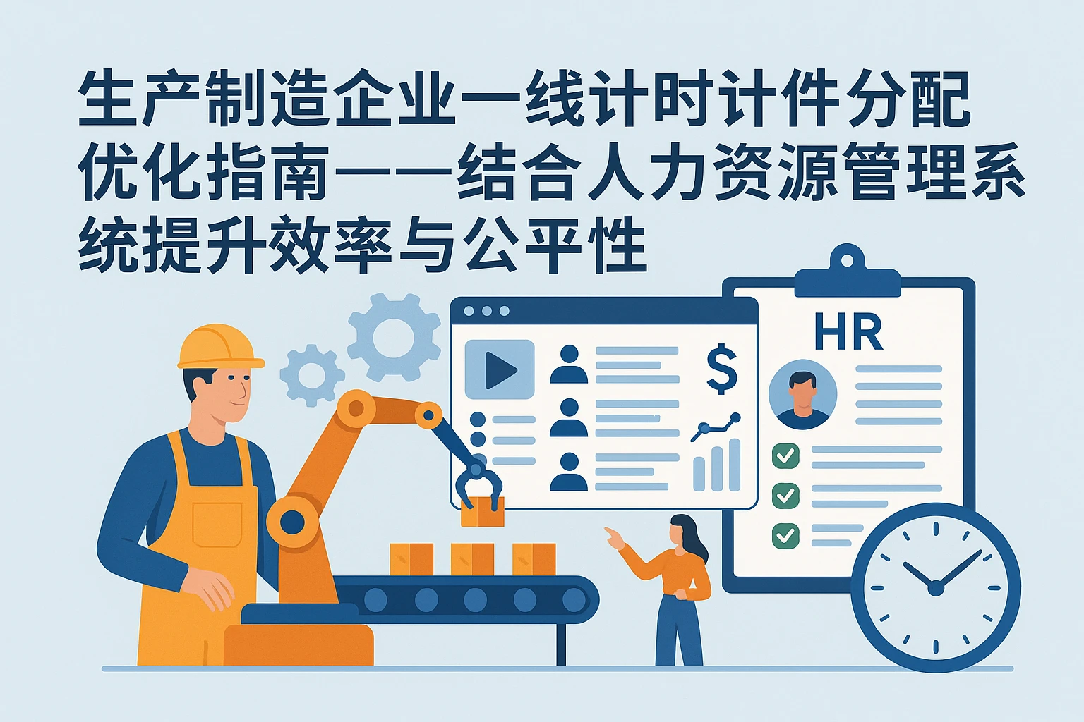 生产制造企业一线计时计件分配优化指南——结合人力资源管理系统提升效率与公平性