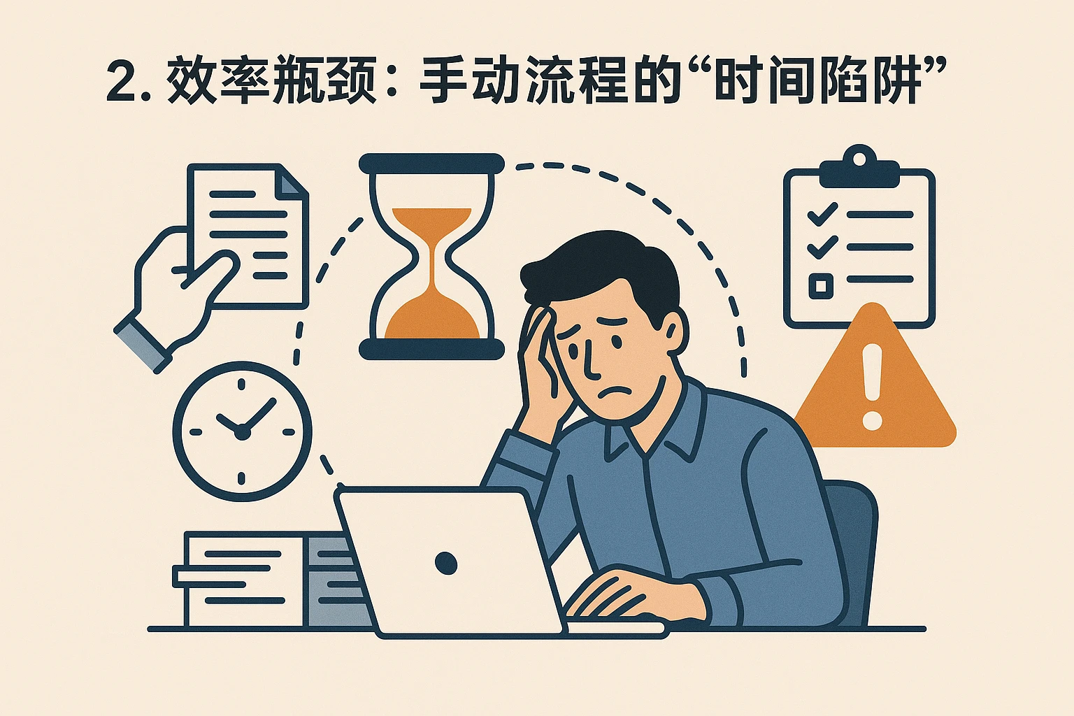 2. 效率瓶颈：手动流程的“时间陷阱”