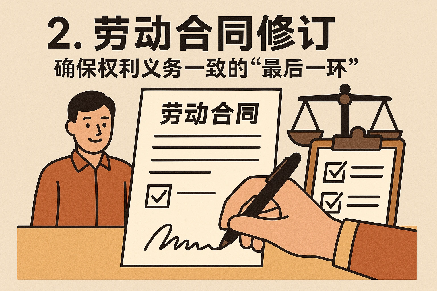 2. 劳动合同修订：确保权利义务一致的“最后一环”