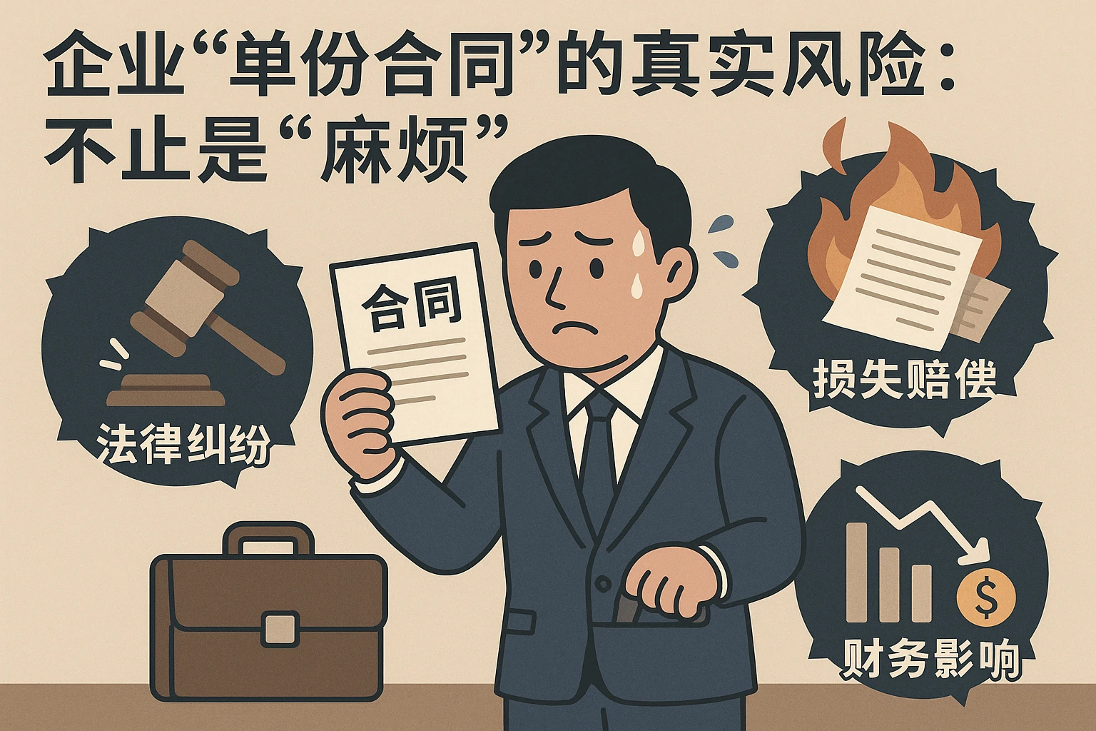 2. 企业“单份合同”的真实风险：不止是“麻烦”