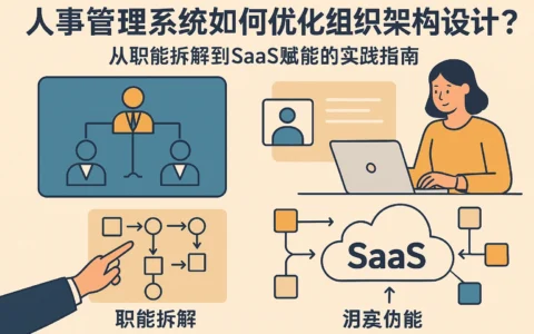 人事管理系统如何优化组织架构设计?从职能拆解到SaaS赋能的实践指南