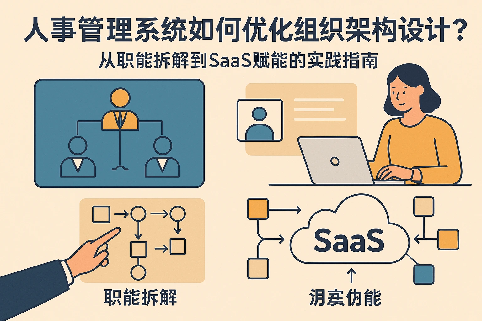 人事管理系统如何优化组织架构设计？从职能拆解到SaaS赋能的实践指南