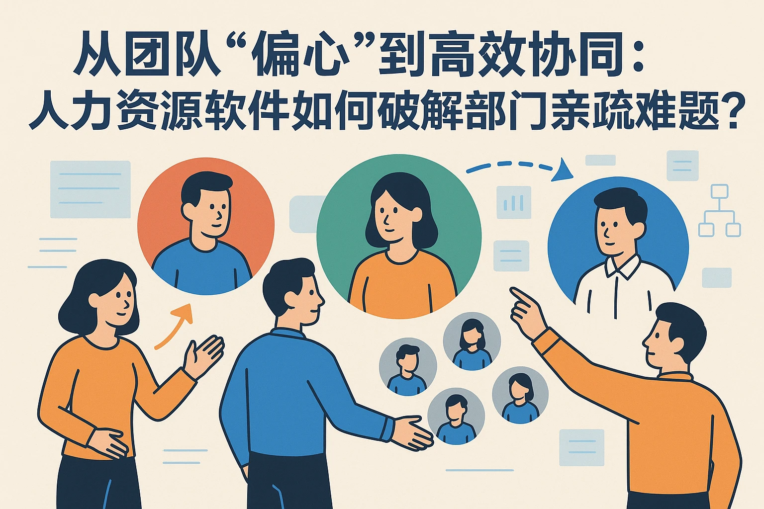 从团队“偏心”到高效协同：人力资源软件如何破解部门亲疏难题？