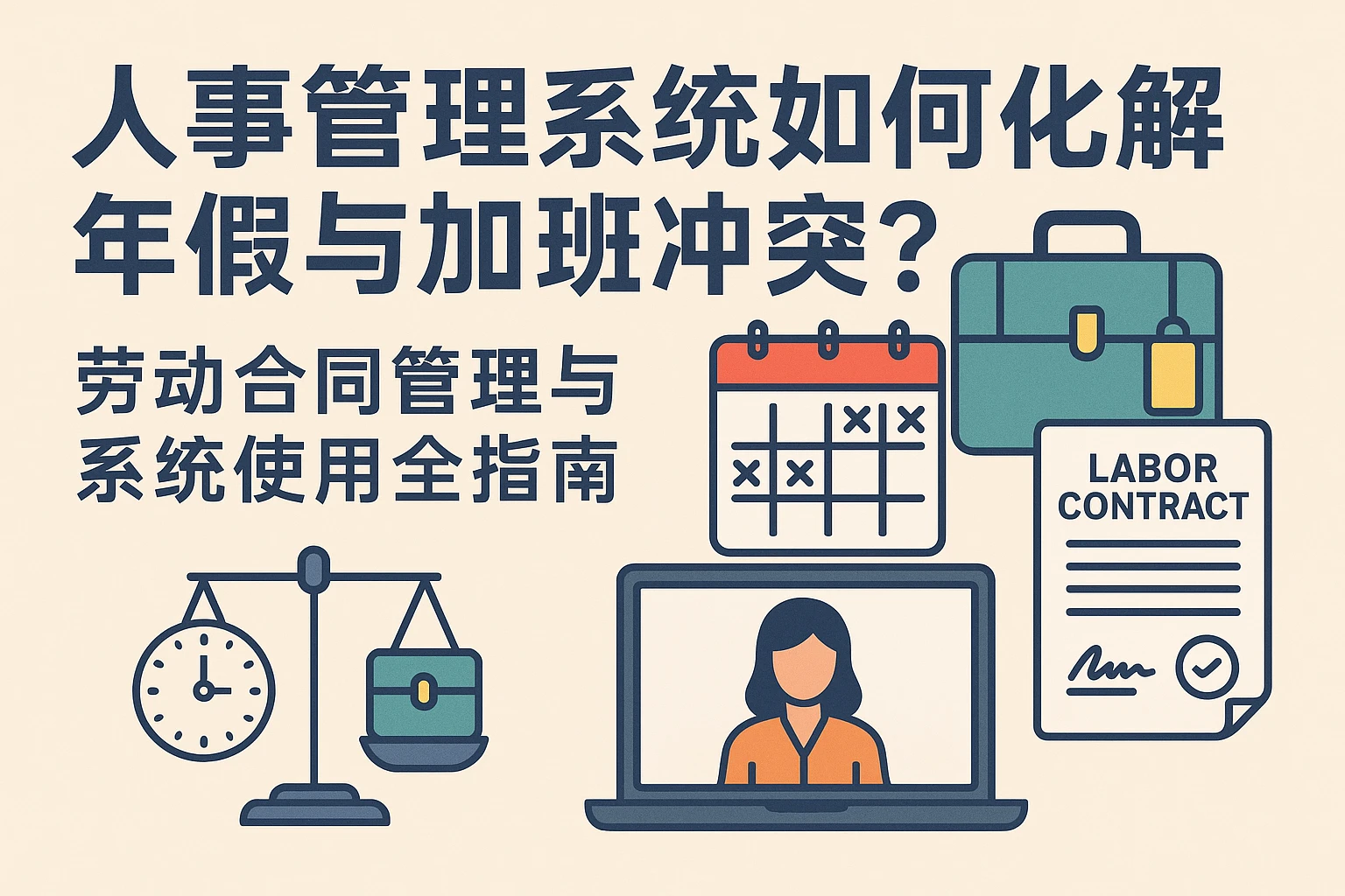 人事管理系统如何化解年假与加班冲突？劳动合同管理与系统使用全指南