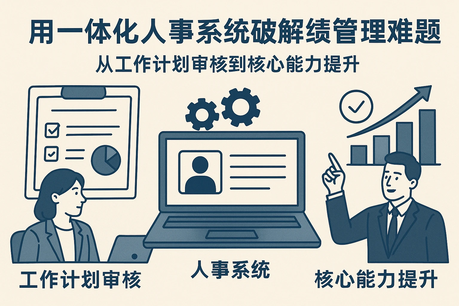用一体化人事系统破解绩效管理难题：从工作计划审核到核心能力提升