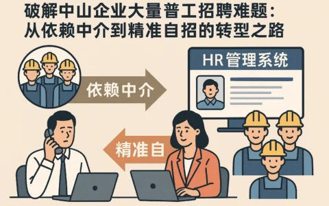 用人事管理系统破解中山企业大量普工招聘难题：从依赖中介到精准自招的转型之路