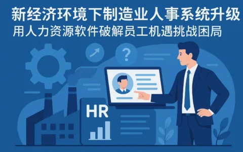 新经济环境下制造业人事系统升级：用人力资源软件破解员工机遇挑战困局