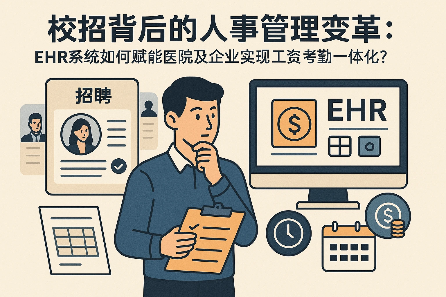 校招背后的人事管理变革：EHR系统如何赋能医院及企业实现工资考勤一体化？