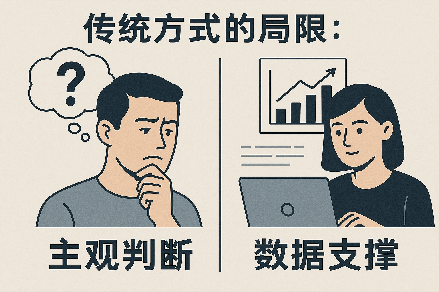 2. 传统方式的局限：主观判断 vs 数据支撑