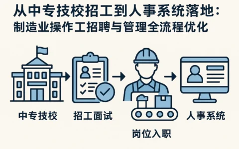 从中专技校招工到人事系统落地：制造业操作工招聘与管理全流程优化
