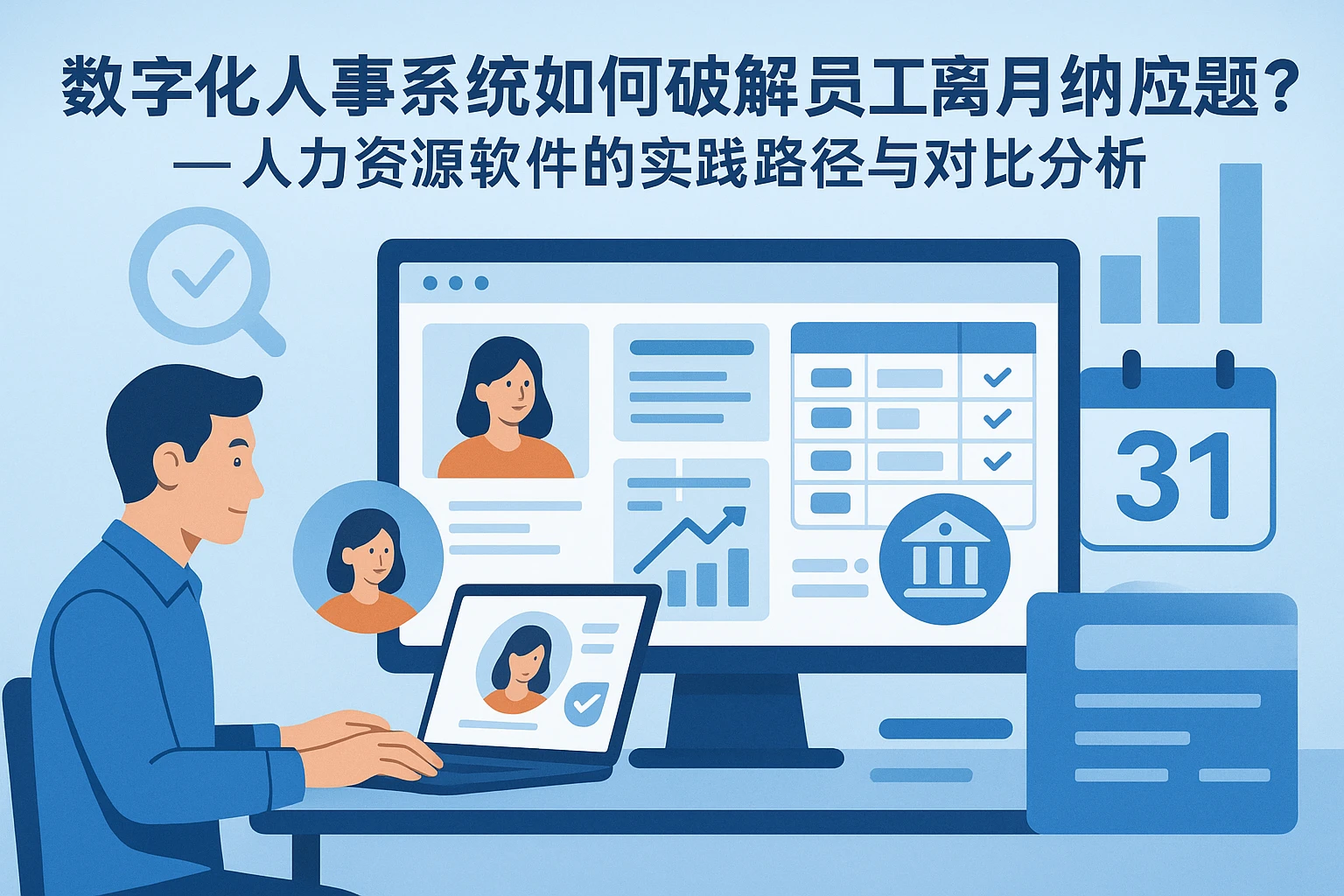数字化人事系统如何破解员工离职当月社保缴纳难题？——人力资源软件的实践路径与对比分析