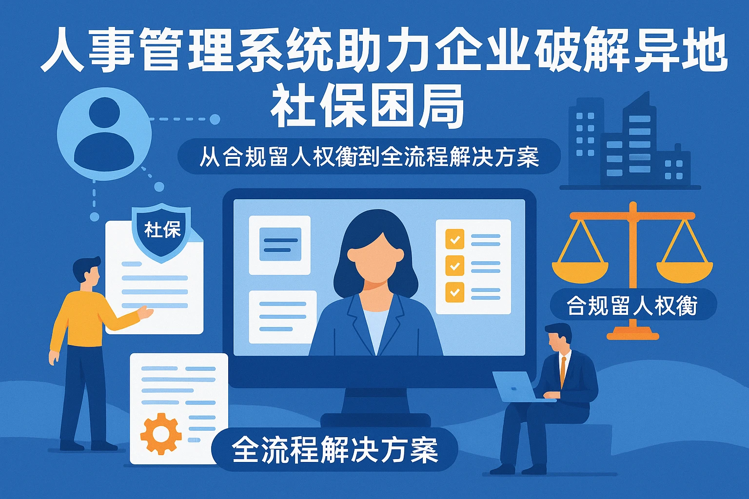 人事管理系统助力企业破解异地社保困局：从合规留人权衡到全流程解决方案
