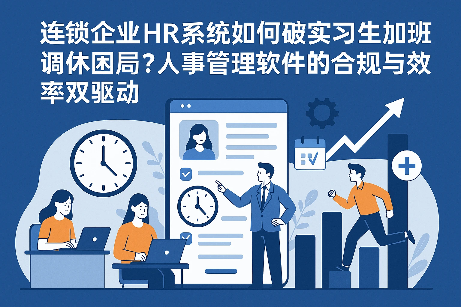 连锁企业HR系统如何破解实习生加班调休困局？人事管理软件的合规与效率双驱动