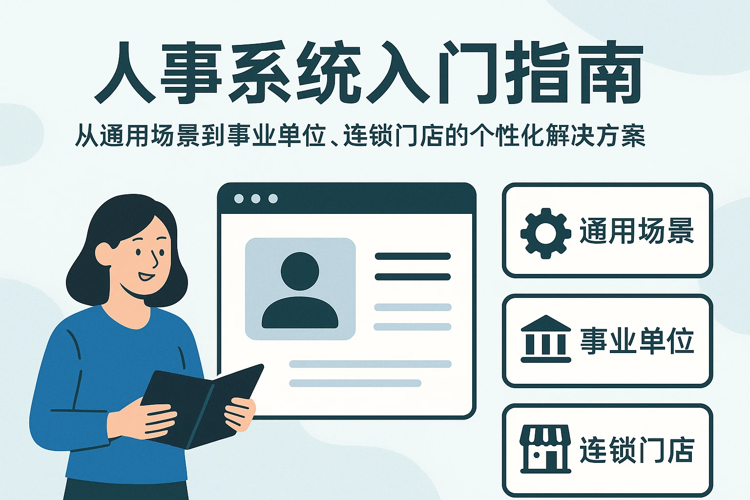 人事系统入门指南：从通用场景到事业单位、连锁门店的个性化解决方案