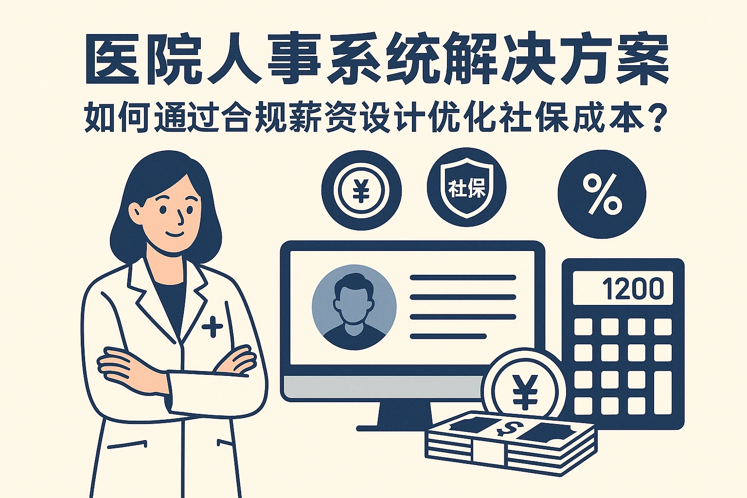 医院人事系统解决方案：如何通过合规薪资设计优化社保成本？