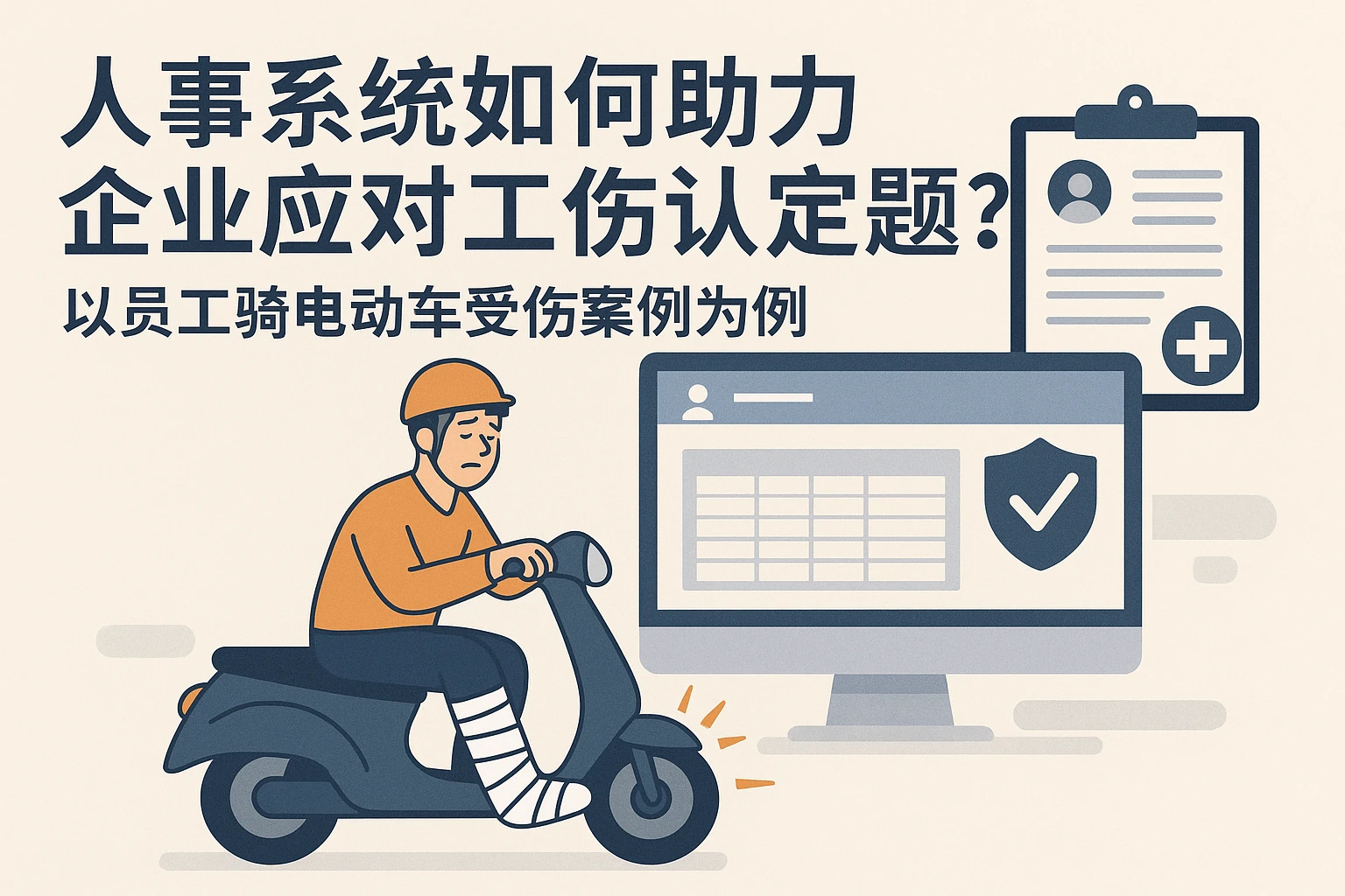 人事系统如何助力企业应对工伤认定难题？以员工骑电动车受伤案例为例