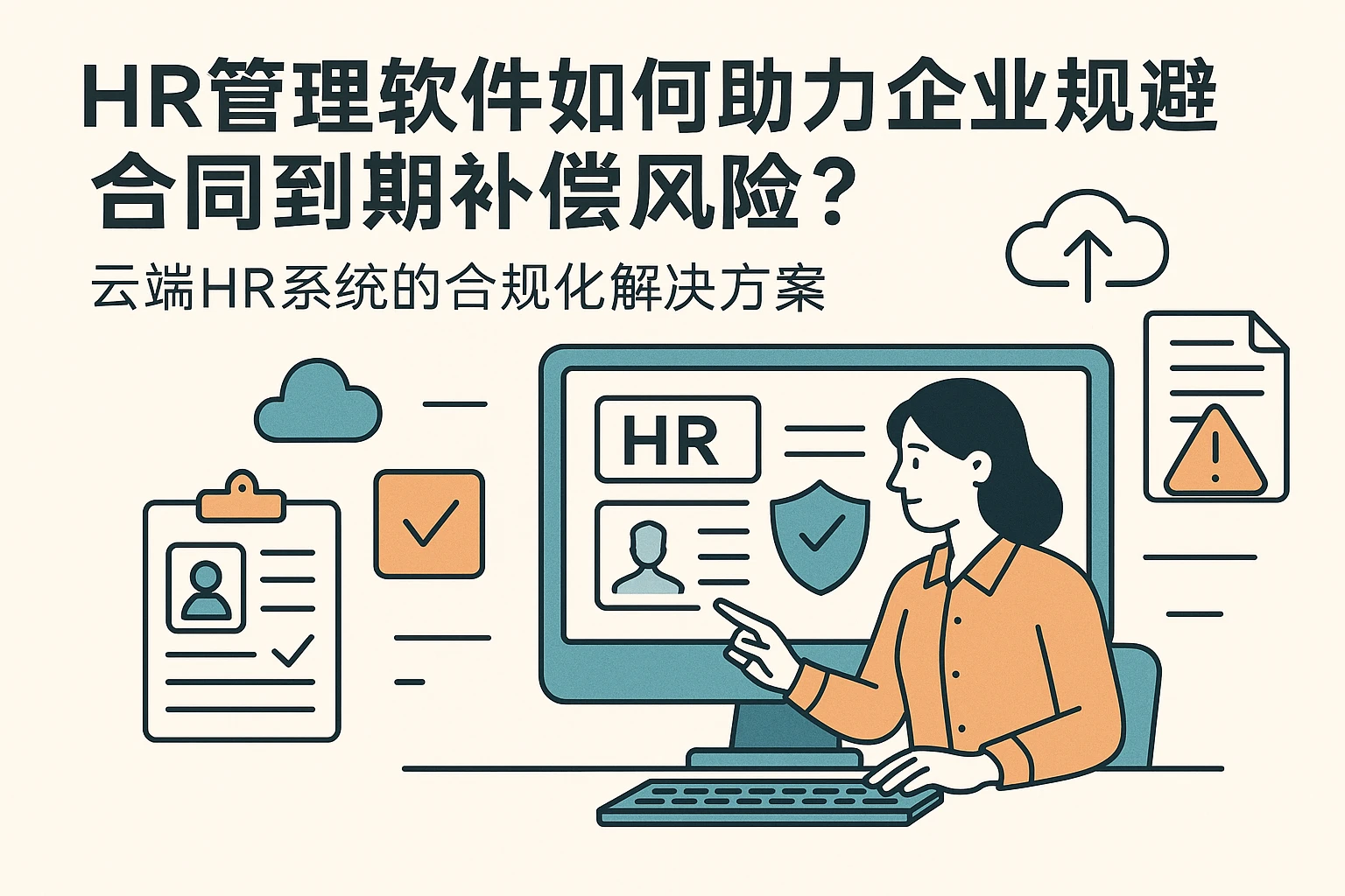 HR管理软件如何助力企业规避合同到期补偿风险？云端HR系统的合规化解决方案