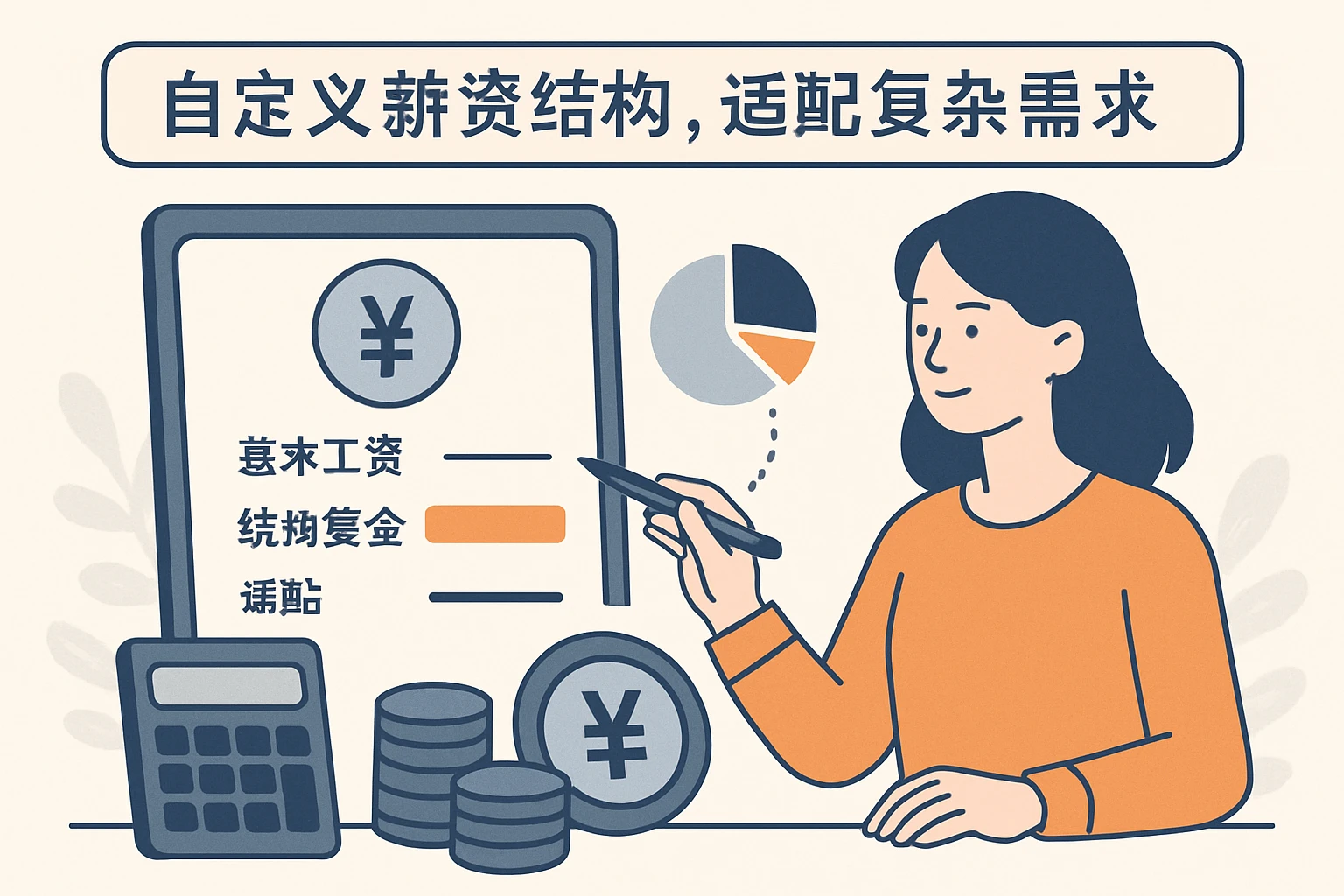 2. 自定义薪资结构，适配复杂需求