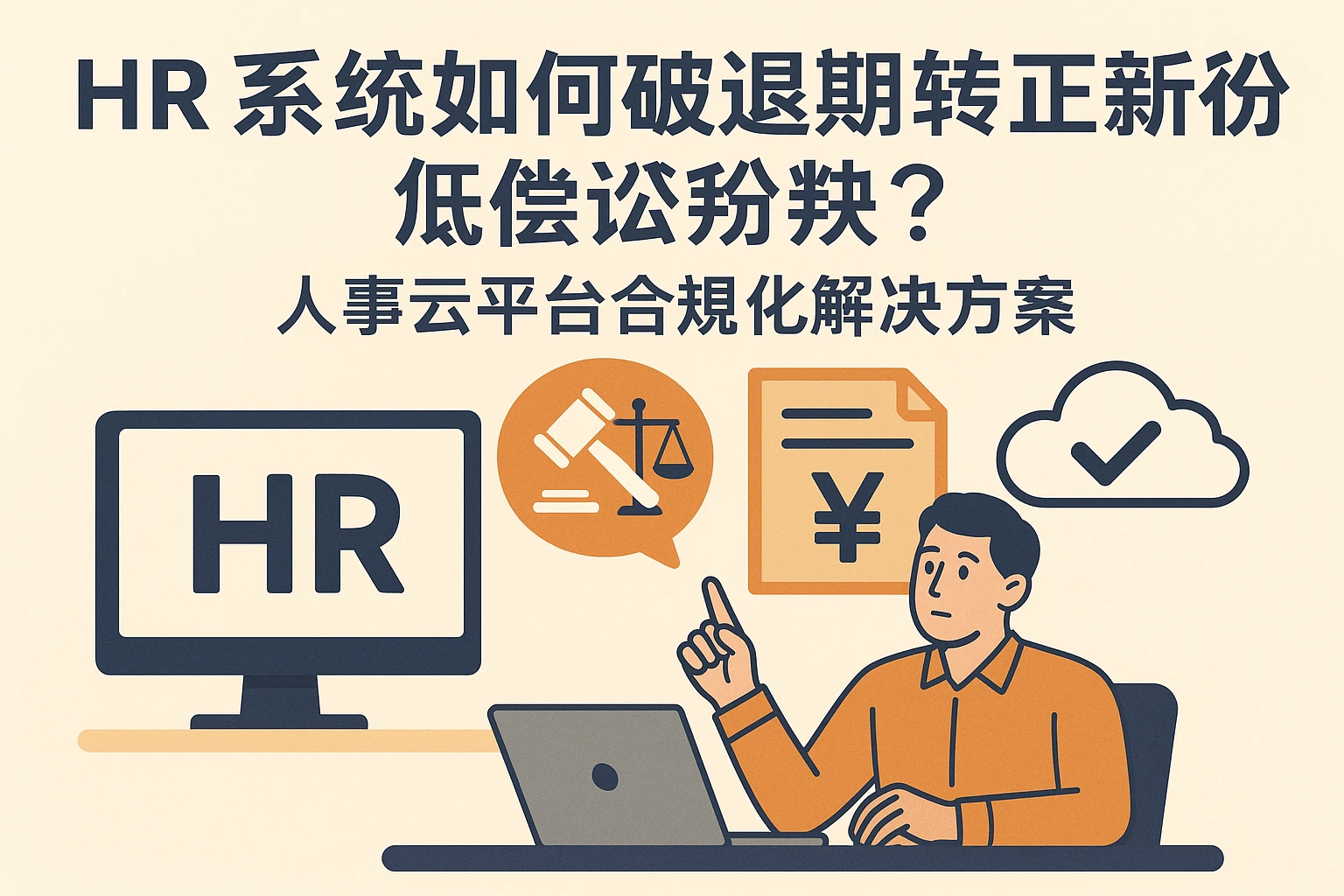HR系统如何破解试用期转正薪资纠纷？人事云平台的合规化解决方案