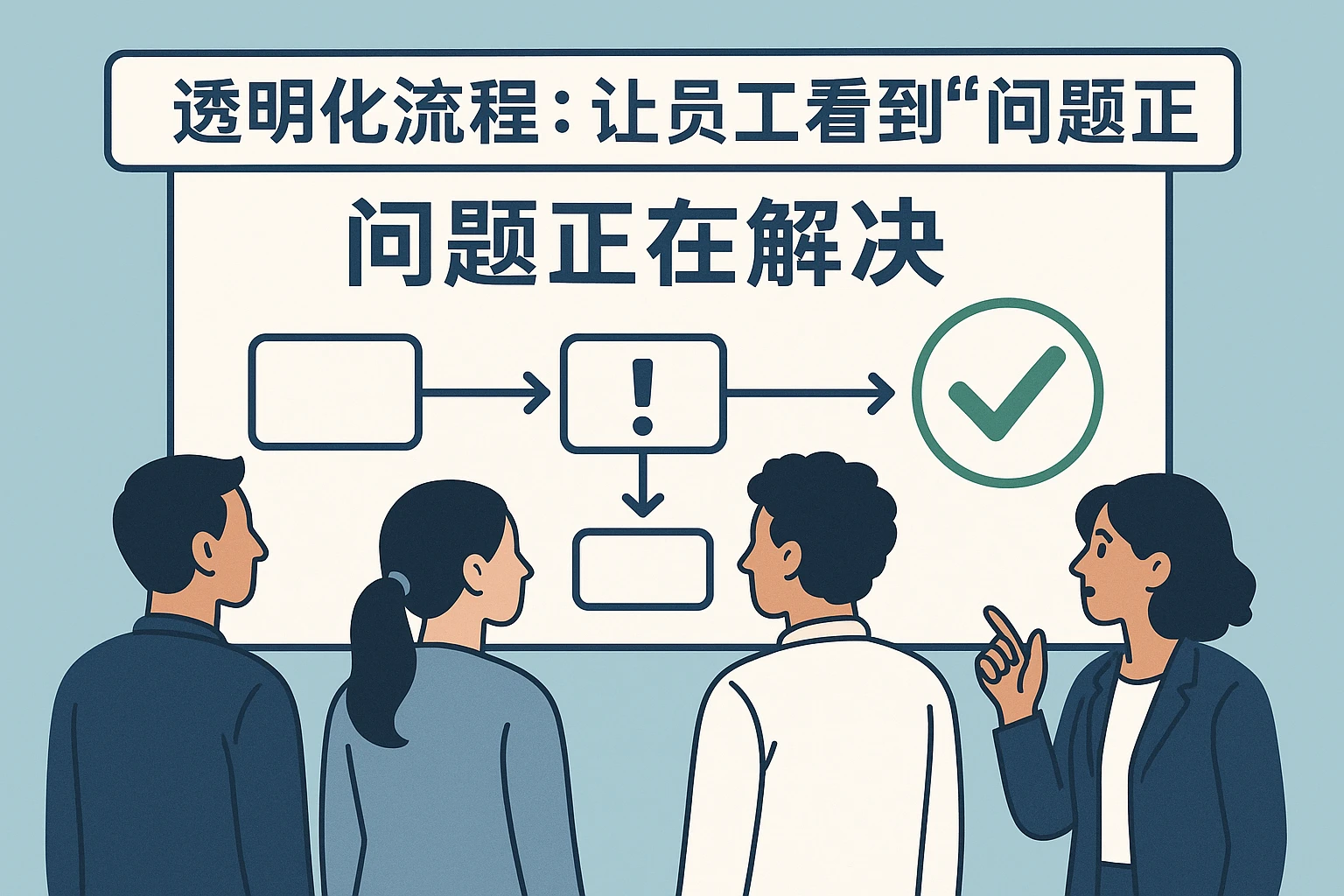 2. 透明化流程：让员工看到“问题正在解决”