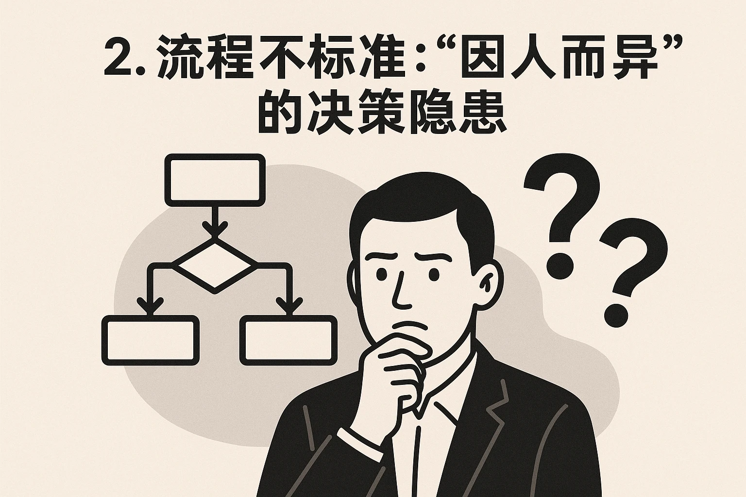 2. 流程不标准：“因人而异”的决策隐患