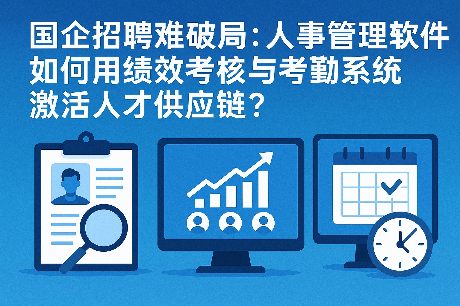 国企招聘难破局：人事管理软件如何用绩效考核与考勤系统激活人才供应链？