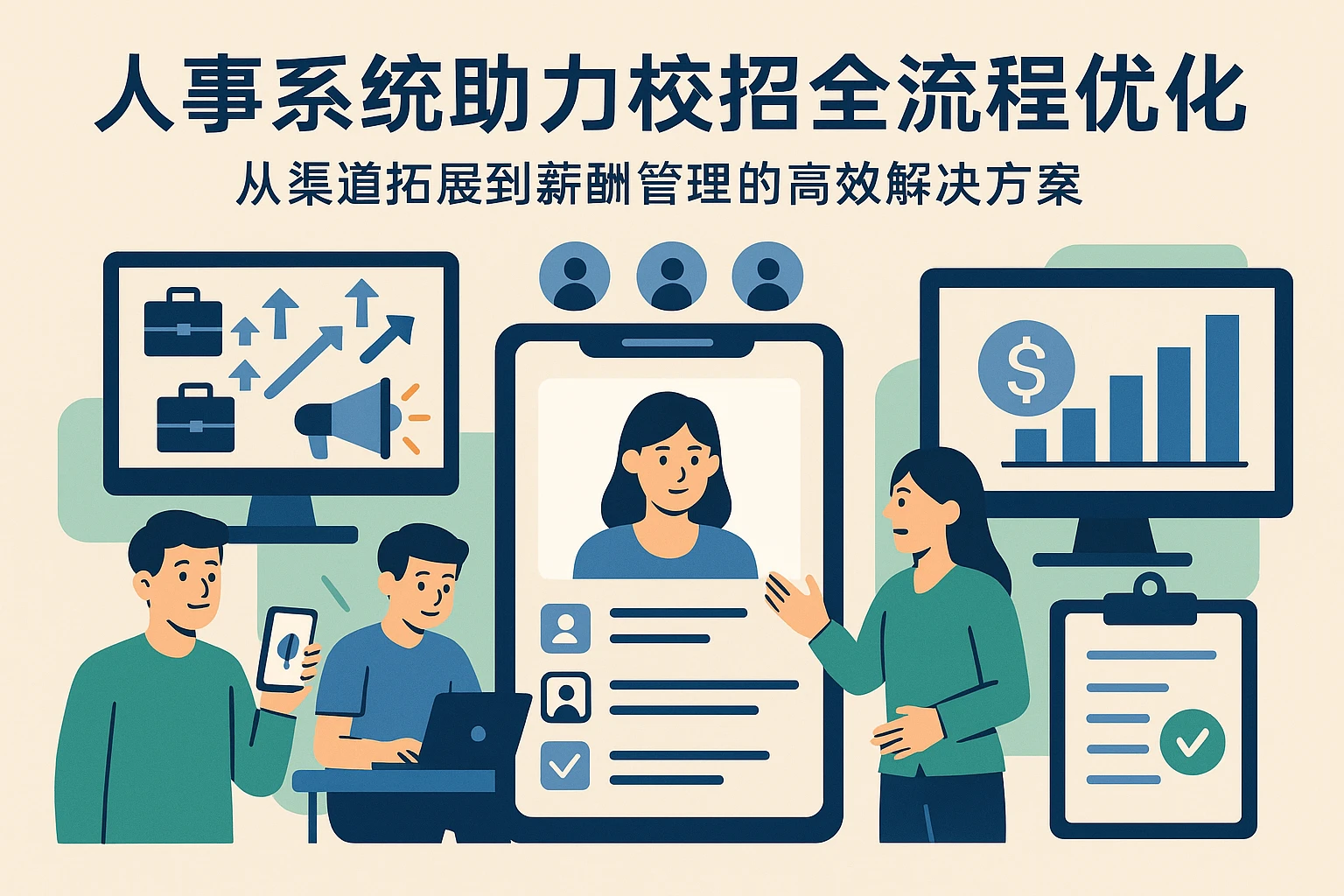 人事系统助力校招全流程优化：从渠道拓展到薪酬管理的高效解决方案