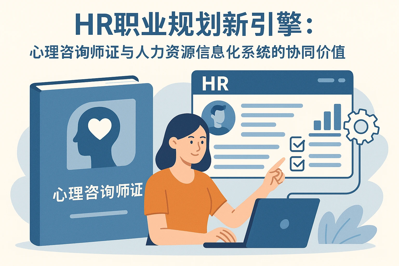 HR职业规划新引擎：心理咨询师证与人力资源信息化系统的协同价值