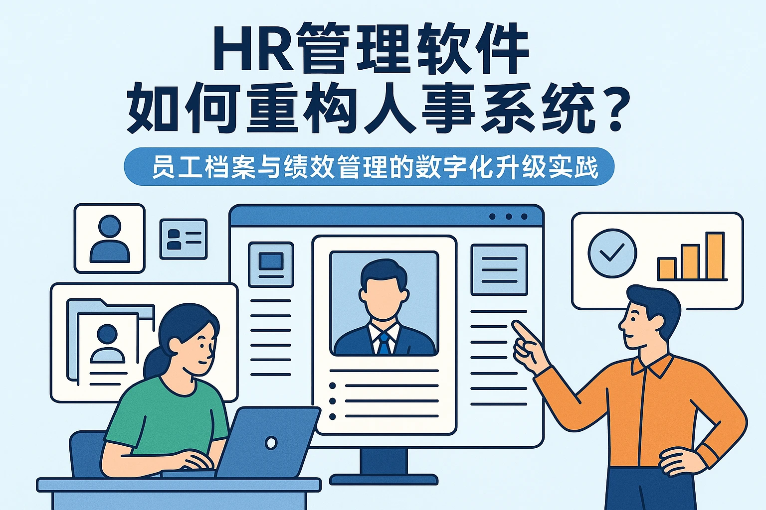 HR管理软件如何重构人事系统？员工档案与绩效管理的数字化升级实践