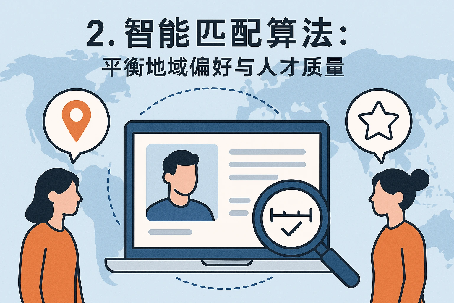 2. 智能匹配算法：平衡地域偏好与人才质量