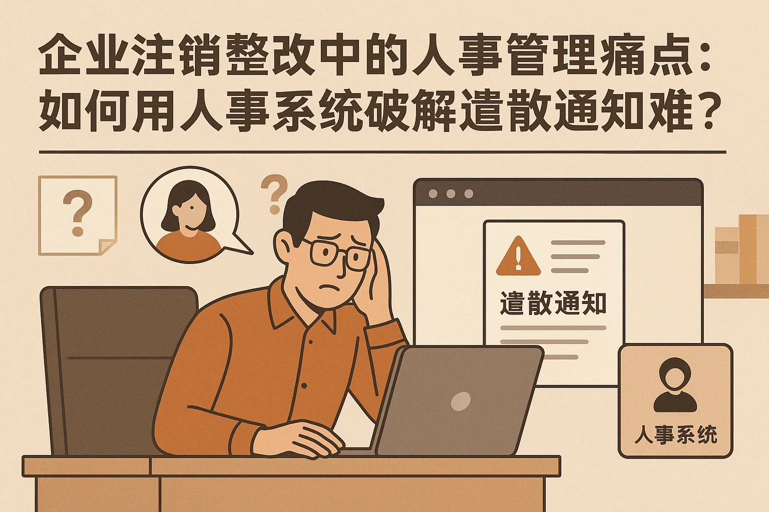 企业注销整改中的人事管理痛点：如何用人事系统破解遣散通知难题？