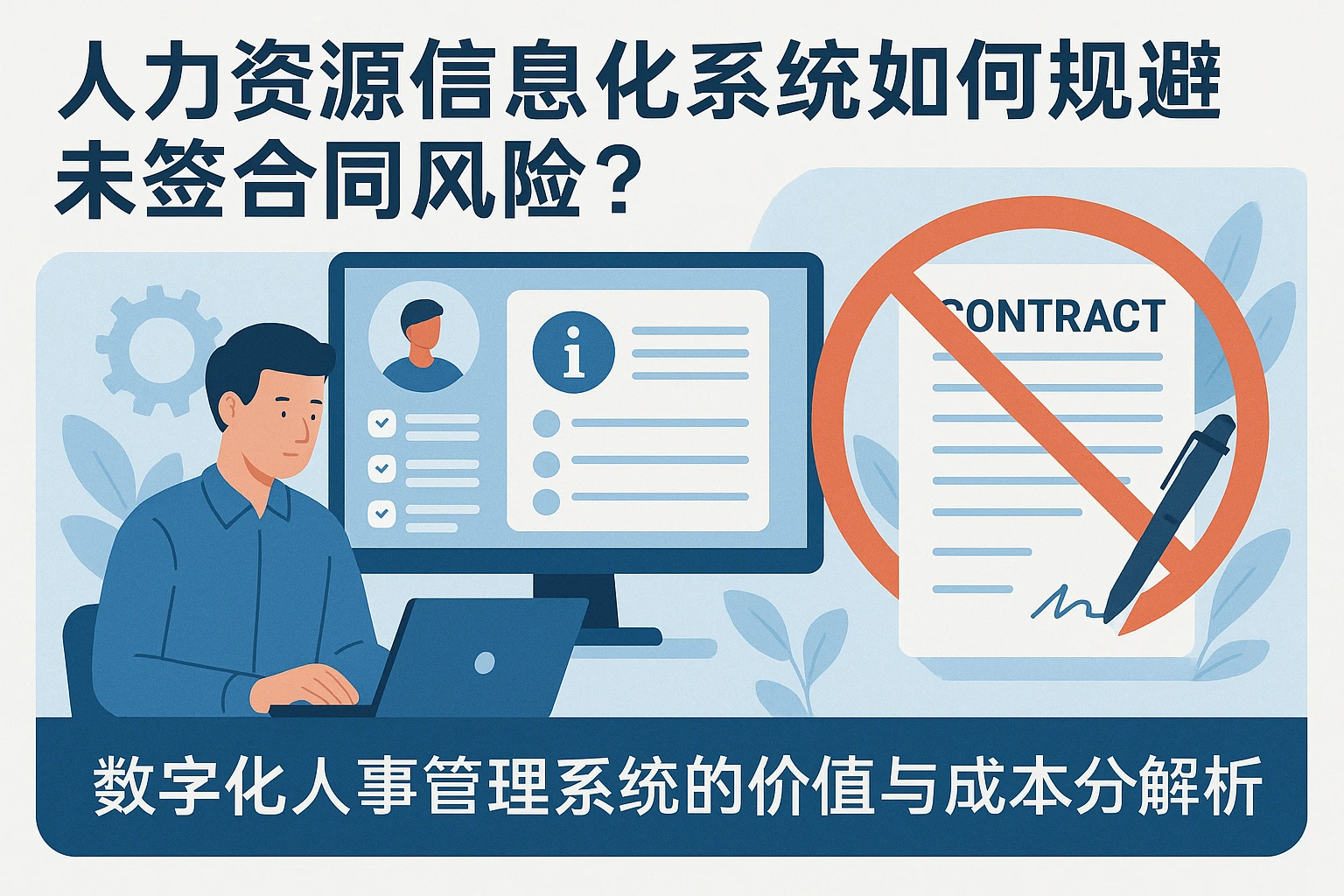 人力资源信息化系统如何规避未签合同风险？数字化人事管理系统的价值与成本解析