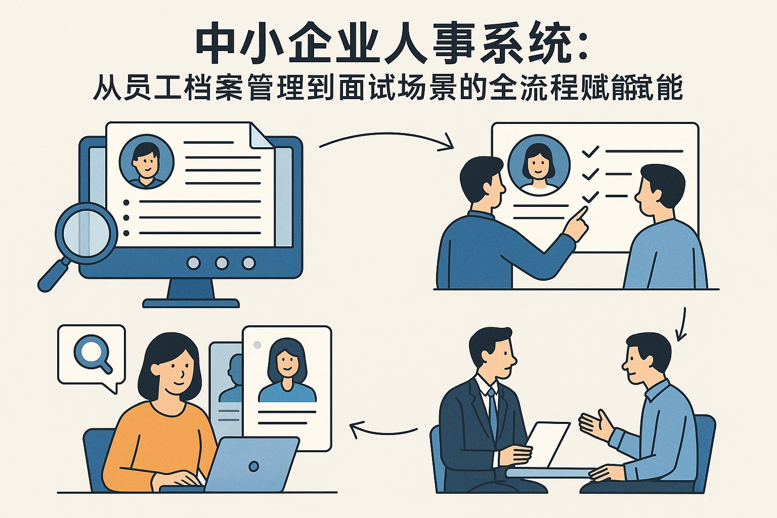 中小企业人事系统：从员工档案管理到面试场景的全流程赋能