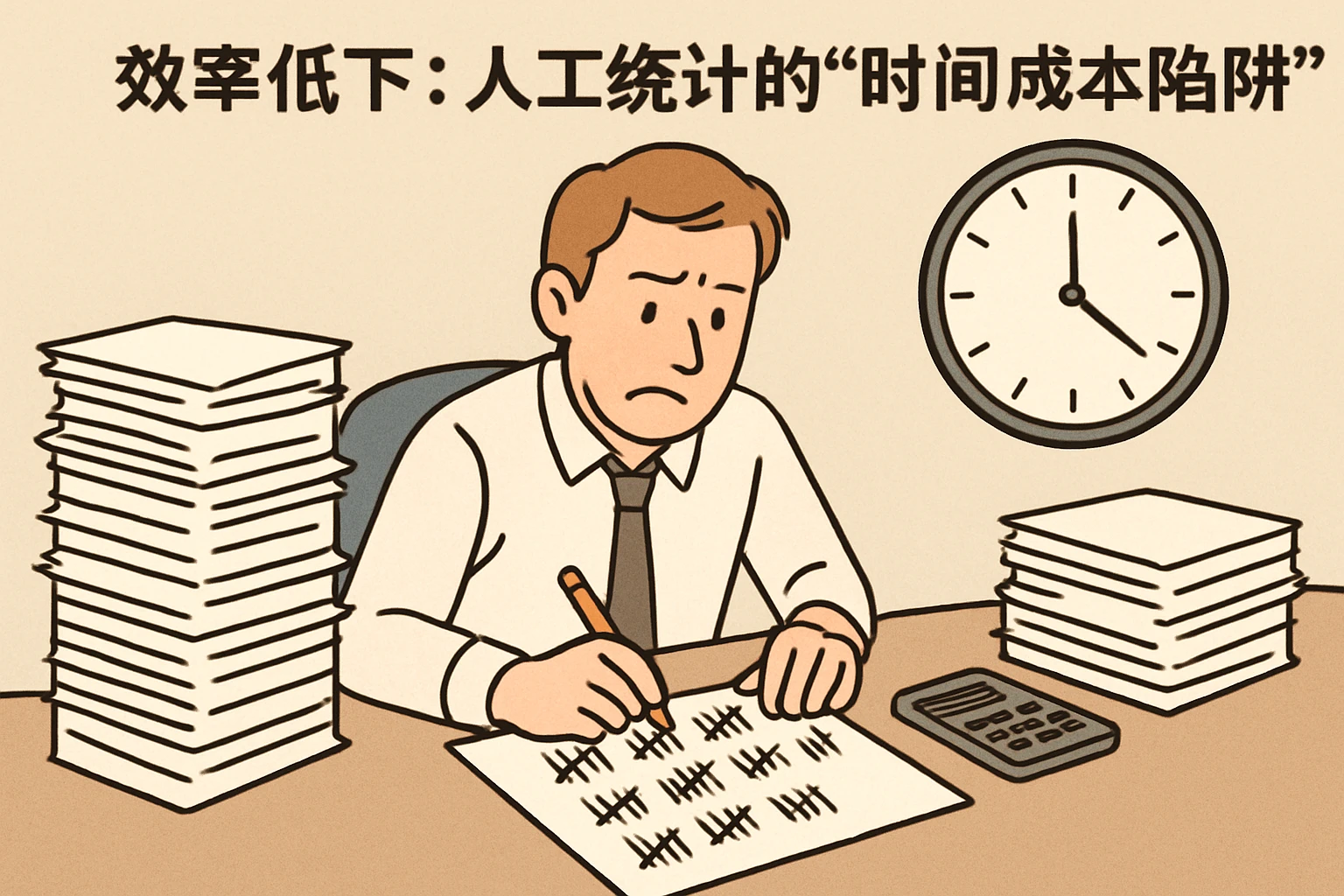 2. 效率低下：人工统计的“时间成本陷阱”