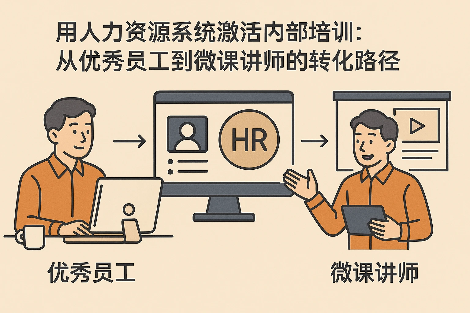 用人力资源系统激活内部培训：从优秀员工到微课讲师的转化路径