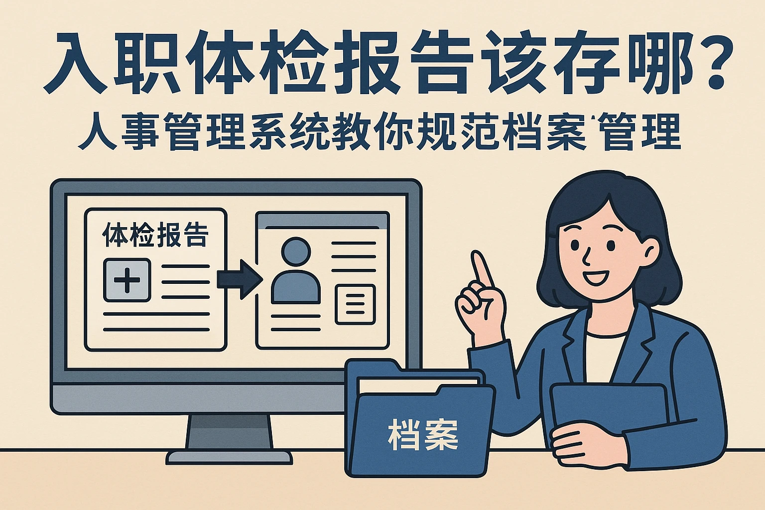 入职体检报告该存哪？人事管理系统教你规范档案管理
