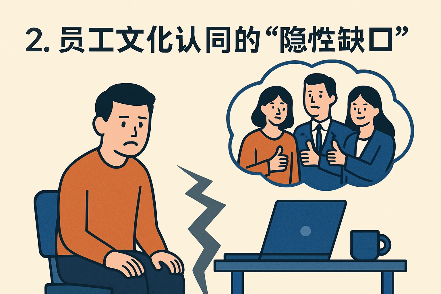 2. 员工文化认同的“隐性缺口”