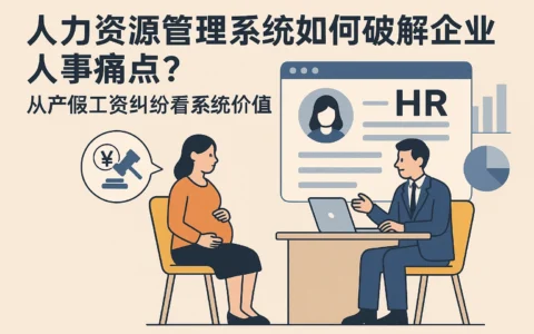 人力资源管理系统如何破解企业人事痛点?从产假工资纠纷看系统价值