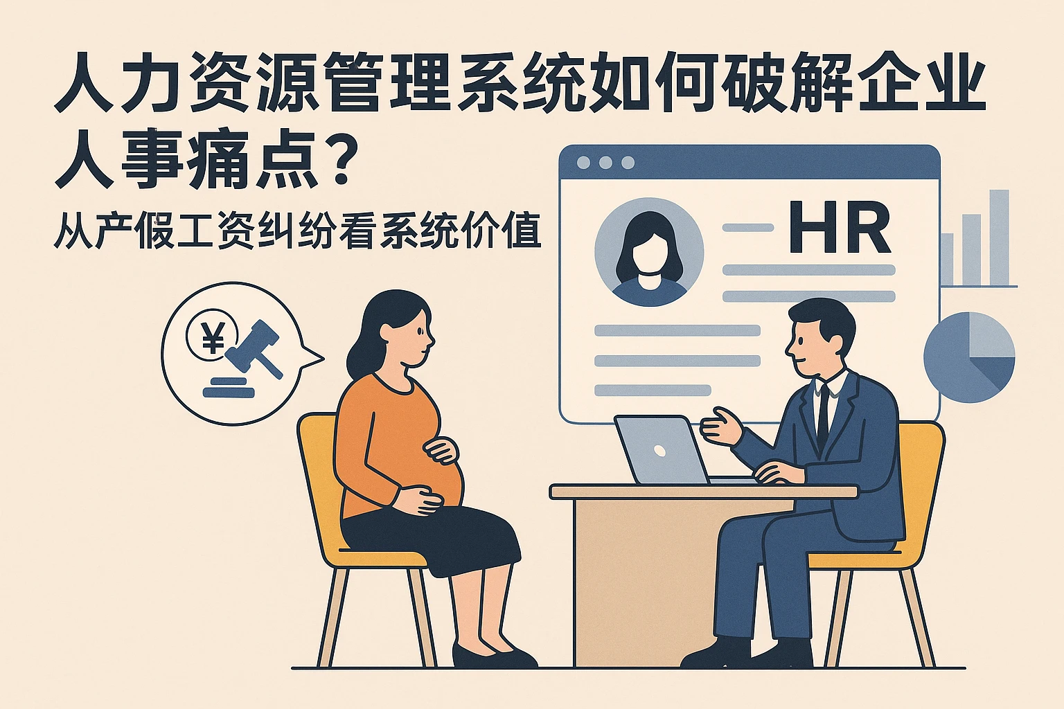 人力资源管理系统如何破解企业人事痛点？从产假工资纠纷看系统价值