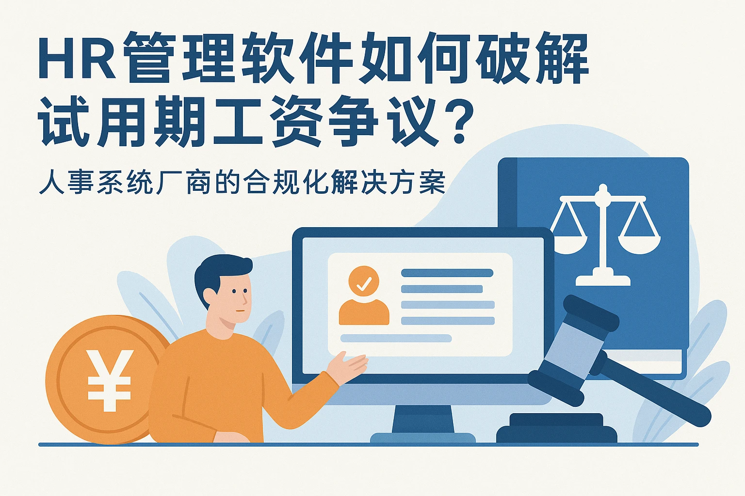 HR管理软件如何破解试用期工资争议？人事系统厂商的合规化解决方案